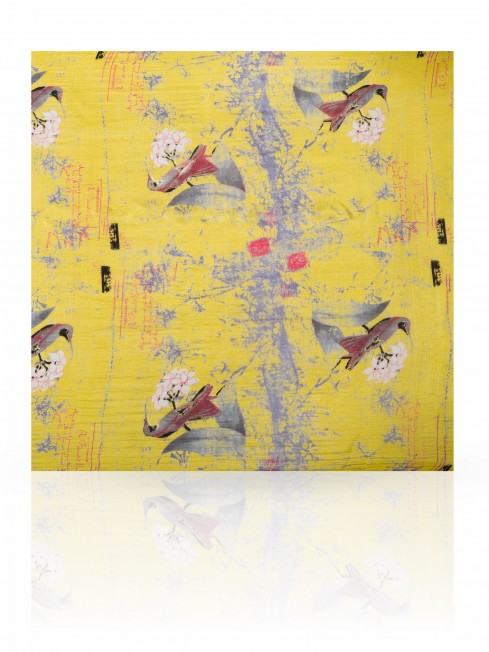 Палантин Женский S-VINTAGE.BIRD/YELLOW